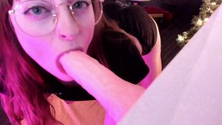 ManyVids presents SierraSage aka Amphetameme in Sloppy Blowjob W Cumming Dildo Blowjob-7