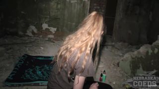 Areana Masturbating In An Abandoned Building With Gape  Closeups-0