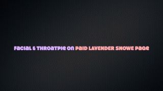Lavender Snowe - Underside Deepthroat Licking Blowjob By Goth Babe Ends With HUGE Facial Throatpie-9