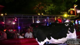 Fantasy Fest 2018 Topless Bull Riding And Girls Flashing Pussy And Tits On The Streets Tattoo!-5