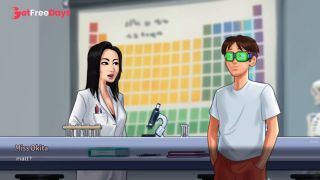 SCIENCE TEACHER MISS OKITA - Summertime Saga New Version Cookie jar Sex Animation Ep 14-3
