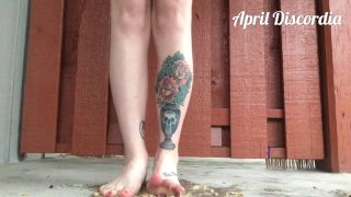 Goddess April Banana Trample - Foot Fetish-7