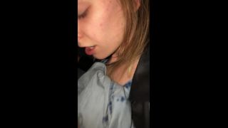 Sex and nude blowjob with cum outdoors - MILF-1