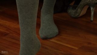 Sophiassexylegwear - Grey tights - (Femdom porn)-8