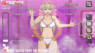 Mitsuri Demon Slayer Big Tits Up Against The Glass In Shower And Creampied - Hole House Game-2