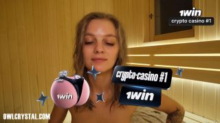 6232 Hot Blonde Neighbor Shows Stranger Sauna And Her Wet Hol...-1