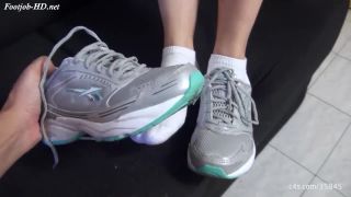 free xxx video 38 female supremacy femdom Remove my sweaty tennis from the gym and get a footjob! – SECRET FOOTJOBS, foot on feet porn-0