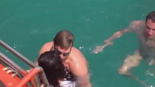 Horny boys and girls in the water-2