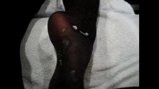 online clip 5 NonniSoles Cum Covered Arabic Feet - Nonnis Stinky Pantyhose Footjob!, amateur fetish porn on femdom porn -9