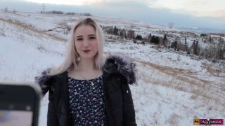 Winter Blowjob And Sex With A Cute Girl In A Fur Coat  Swallow Cum 1080p-1