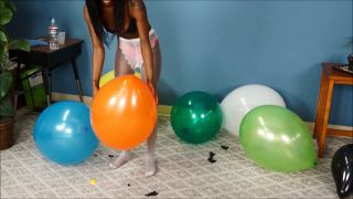Custom Fetish - Halle Sit to Pops 17 and 12 Balloons - Fetish-1