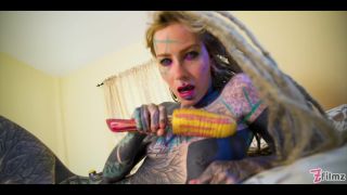 Tattooed girl fingering her sy and ass feat anuskatzz by zfilmz.-5