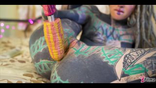 Tattooed girl fingering her sy and ass feat anuskatzz by zfilmz.-7