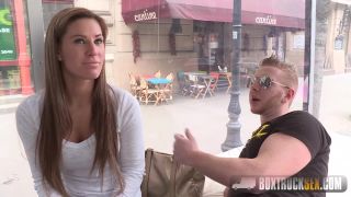 Tyra Moon - Slender Beauty Girl Fuck For Money In Transparent Box On The Street HD - Public sex-1