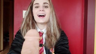 adult xxx clip 35 interracial blowjob sex porno pic Nina Crowne – Hermiones First Handjob, dirty talk on fetish porn-1