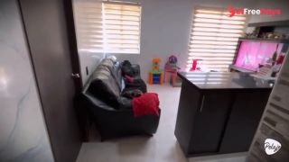 I caught my stepdaughter masturbating in the kitchen, she confessed was thinking about my thick dick-3