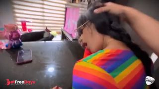 I caught my stepdaughter masturbating in the kitchen, she confessed was thinking about my thick dick-7