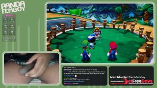 [GetFreeDays.com] PandaFemboy Plays Mario and Luigi Brothership Part 3 Porn Stream December 2022-8