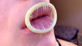 porn clip 22 femdom audio femdom porn | Molly Darling – Condom Mouth Play | fetish-7