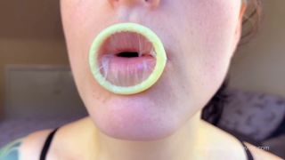 porn clip 22 femdom audio femdom porn | Molly Darling – Condom Mouth Play | fetish-8