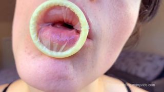 porn clip 22 femdom audio femdom porn | Molly Darling – Condom Mouth Play | fetish-9