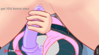 Momo Yaoyorozu use double sided dildo with Invisible girl Toru Hagakure My Hero Academia Hentai-3