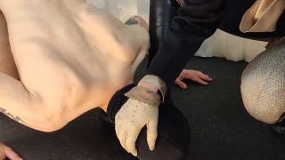 Madam M Ballbusted Boot Boy Extreme Humiliation Ballbusting Boot Licking Cropping And Punishment (Amateur porn)-2