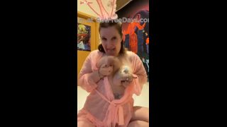 Nymeria Malfoy paints her titties like easter eggs  funny bloopers-6
