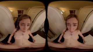 Her FORBVR - Teen Stepdaughter Gets Excited About Being Watched In The Bath Hy Her Stepdad-5