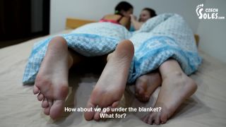 Czech SolesTwo Girls Worshiping Their BIG Feet In Bed (Lesbian Feet, Foot Worship) - 1080p-9