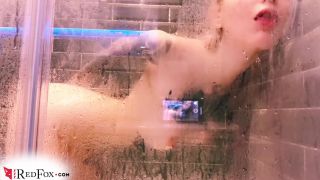 Redfox xxx - cute teen fingering wet pussy in the shower female orgasm-1