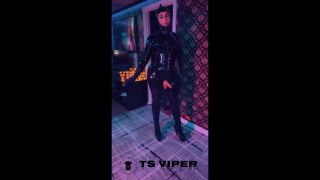 TS VIPER THE DRONE EXPERIENCE LATEX RUBBER GASMASK MASTURBATION CUMSHOT -0