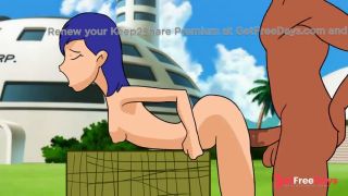bulma y vegueta follando en publico, dragon ball z-6
