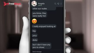 [GetFreeDays.com] Hentai JOI NTR Girlfriend Phone Messages and Censorship App Porn Video March 2023-5