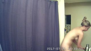 Beauty blonde girl in the bathroom. hidden cam-2