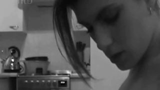 422524 Slim babe swallows cum after interracial double penetration.-8