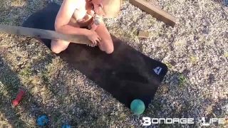 online video 6 insex bdsm femdom porn | Bondage Life – Sanding The Cross Rachel Greyhound | fetish-2