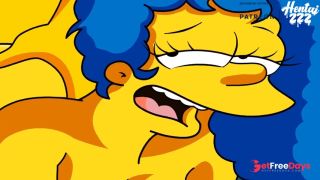 THE SIMPSONS HOMER AND MARGE CREAMPIE CARTOON PORN VIDEO-0