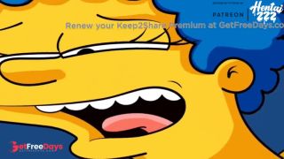 THE SIMPSONS HOMER AND MARGE CREAMPIE CARTOON PORN VIDEO-6