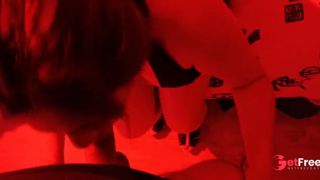 Amateur couple gone wild hardcore blowjob and dirty sex with red lights Hot Redlight Passion.-7