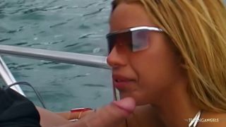 Doggy style on the boat hes the blonde milf with small ti...-3