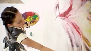 Schoolgirl Fantasy Painting Lesson.-3