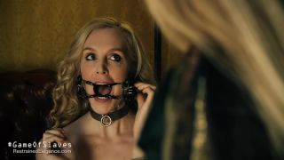 adult video 22 #GameOfSlaves: Slave @ArielAnderssen, Mistress @HannahClaydon13 and the Perfect Gag | lezdom | bdsm porn porno rough bdsm-0