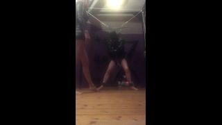 Suspended With Straightjacket And Spreader Bar To Be Ball Busted..-8