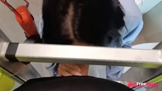 While I work, the clients wife sucks my cock Amazing surprise betrayal-7