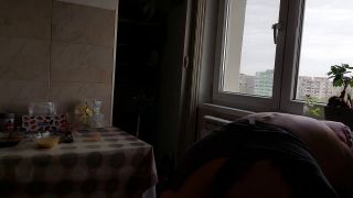 PinkyMadame - Sexy and naked wife prepares food in the kitchen.-8