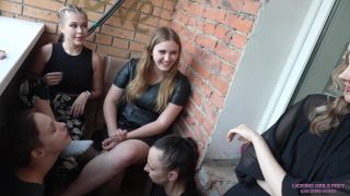 LICKING GIRLS FEET: "ALSU, NICOLE AND KATE - TIME FOR A SMOKE BREAK" (4K) (2023) (RUSSIAN LESBIAN DOMINATION)-9