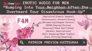 F4M  Bumping Into Your Neighbor After She Overheard Your Disastrous Hookup  Patreon Preview-6