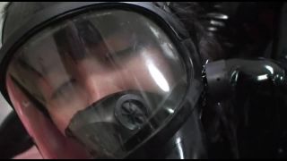 7228 New Gas Mask Breath Control Too Exciting Rubber Girl-5