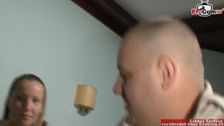 Chubby German Girl Next Door Gets Facial Cumshot During Casting Sex.-3